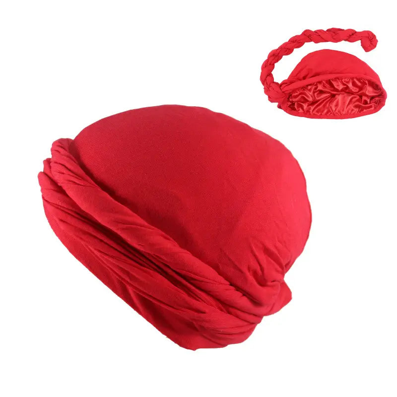 Solid Satin Lined Turban